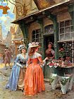 Famous Market Paintings - The Flower Market
